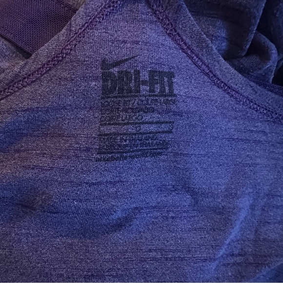 Nike Dri Fit Purple Tank Top Large - Picture 5 of 7